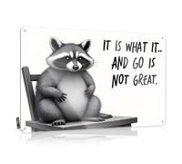 XYBH Funny Tin Sign It Is What It Is. Go Isn'T Great. Tin Sign Bar Rules Sign Bar Rules Sign(30X40CM)