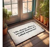 XYBH Garage Accessories For Man Cave Life Always Offers A Second Chance, It'S Called Tomorrow. Doormat Porch Decor Playroom Furniture(50X80CM)