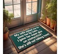 XYBH Garage Accessories For Man Cave My Wife Asked Me To Pass Her Lip Balm, I Gave Her Super Glue On Mistake Doormat Porch Decor Playroom Furniture(40X60CM)