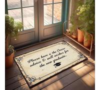XYBH Garage Accessories For Man Cave Please Have Advice & Well Wishes For New Graduate. Doormat Porch Decor Playroom Furniture(65X90CM)