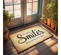 XYBH Garage Accessories For Man Cave So Many My Smiles Begin With You. Doormat Porch Decor Playroom Furniture(65X90CM)