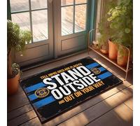 XYBH Garage Accessories For Man Cave Tell Him There'S A Place To Stand Outside And Get On Your Way. Doormat Porch Decor Playroom Furniture(65X90CM)