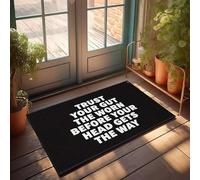 XYBH Garage Accessories For Man Cave Trust Your Gut, Not Your Head. Doormat Porch Decor Playroom Furniture(65X90CM)