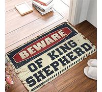 XYBH Home Alone Door Mat Beware Of King Shepherd Rug Fall Front Porch Decor Large Outdoor Door Mat(65X90CM)