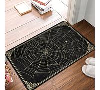XYBH Home Alone Door Mat Goth Spider Web Doormat Fall Front Porch Decor Large Outdoor Door Mat(65X90CM)