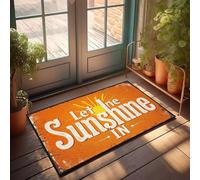 XYBH Home Alone Door Mat Let The Sunshine In. Doormat Fall Outdoor Doormat Lake House Decor(50X80CM)