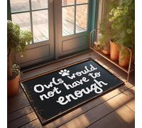 XYBH Home Alone Door Mat Owls Would Not Have To Enough. Doormat Fall Outdoor Doormat Lake House Decor(50X80CM)
