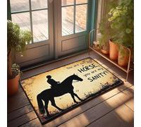 XYBH Home Alone Door Mat You Are Not Just A Horse, You Are My Sanity!! Doormat Fall Outdoor Doormat Lake House Decor(65X90CM)