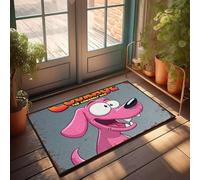 XYBH Home Decor Men Courage The Cowardly Dog Poster. Doormat Country Decorations For Home Boys Room Decor(50X80CM)