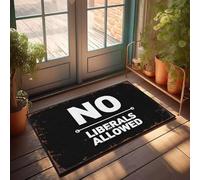 XYBH Home Decor Men No Liberals Allowed Doormat Country Decorations For Home Boys Room Decor(40X60CM)