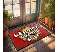 XYBH Home Decor Men Service Before Self. Doormat Outside Door Mats For Front Door Large Bath Mat(50X80CM)