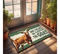 XYBH Home Decor Men Shut The Gate Or Catch The Goat. Doormat Welcome Mat Outdoor Funny Doormat Funny(65X90CM)