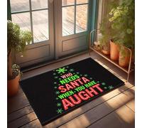 XYBH Home Sweet Home Door Mat Who Needs Santa When You Have Aught. Doormat Farm Rug Hot Cocoa Bar Decor(50X80CM)