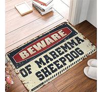 XYBH Home Sweet Home Mat Beware Of Maremma Sheepdog Rug Man Cave Accessories And Decor Men Stuff(50X80CM)