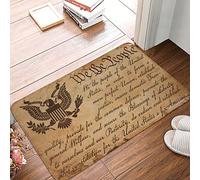 XYBH Inside Door Mats For Front Door Constitution We The People Doormat Gifts For Home Decor Cave Man Bar(65X90CM)