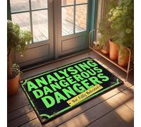 XYBH Large Fall Door Mat Analysing Dangerous Dangers: Not Fully Medicated. Doormat Bedroom Stuff Out Door Mat Outdoor(65X90CM)