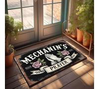 XYBH Outdoor Paw Mat Mechanin'S Prayer: A Symbol Of Hope And Unity. Doormat Outdoor Door Mats For Front Door Mens Room Decor(50X80CM)