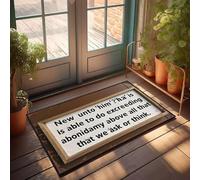 XYBH Personalized Door Mats For Front Door New Unto 'Him'?'Ha' Is Able To Do Exceeding Abundantly Above All That We Ask Or Think. Doormat Playroom Furniture Man Cabe Decor(65X90CM)