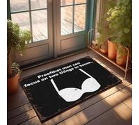 XYBH Personalized Door Mats For Front Door Proof That Men Can Focus On Two Things In Tonce. Doormat Playroom Furniture Man Cabe Decor(50X80CM)