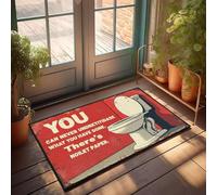 XYBH Personalized Door Mats For Front Door You Can Never Underestimate What You Have Gone. Doormat Playroom Furniture Man Cabe Decor(40X60CM)