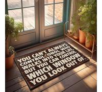XYBH Personalized Door Mats For Front Door You Can'T Always Control Who Walks Into Your Life Doormat Camper Decorations For Inside Outdoor Floor Mat(40X60CM)