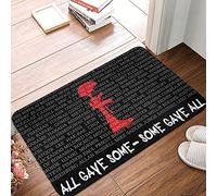 XYBH Plain Door Mat For Crafts All Gave Some Some Gave All Military Doormat Outdoor Porch Decor Outdoor Rug Front Door(65X90CM)