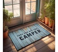 XYBH Plain Welcome Mat Thou For Not Thie. Camper Doormat Farmhouse Bathroom Mats Bar Decor For Home(65X90CM)