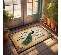 XYBH Rustic Bathroom Rugs If You Chance Cards, The Girls Will Play Your Hand. Doormat Decore For Room Playroom Decor(40X60CM)