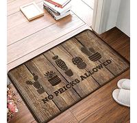 XYBH Small Outdoor Mat No Pricks Allowed Rug Boys Bedroom Decorations Bar Man Cave Decor(40X60CM)