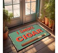 XYBH Spring Door Mats For Outside Entry I Smoke Only One Cigar At A Time. Doormat Mat Shoes Fall Decorations For Home Porch(40X60CM)