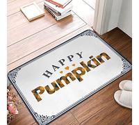 XYBH Spring Kitchen Mats Happy Pumpkin Doormat 2 Outdoor Mats For Front And Back Door Music Decor(65X90CM)