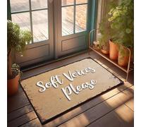 XYBH Summer Door Mat Outdoor Soft Voices Please. Doormat Home Decor Men Front Porch Fall Decor(50X80CM)