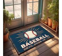 XYBH Things For Boys Room Baseball Devil Dogs Of '17 Doormat Doormat Outdoor Entrance Dorm Sweet Dorm Door Mat(40X60CM)