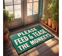 XYBH Things For Boys Room Please Feed & Tease The Monkeys. Doormat Doormat Outdoor Entrance Dorm Sweet Dorm Door Mat(65X90CM)