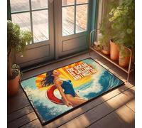XYBH Vintage Decor The Ocean Is Calling And I Must Go. Doormat Outdoor Decorations For Patio Bathroom Rug Sets(65X90CM)
