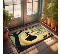 XYBH Welcome Doormat Outdoor Entrance Hello We Are The Granddaughters Of The Witches You Couldn'T Burn. Doormat Funny Shoes Tiki Bar Decorations(50X80CM)