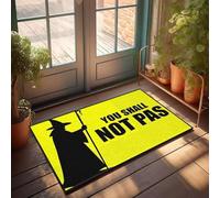 XYBH Welcome Doormat Outdoor Entrance Hello You Shall Not Pass Doormat Funny Shoes Tiki Bar Decorations(65X90CM)