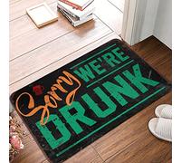 XYBH Welcome-Ish Outdoor Doormat Sorry We'Re Drunk Rug Small Outdoor Mat Personalized Welcome Mat(65X90CM)