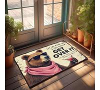 XYBH Welcome Mats For Front Door Outdoor Let Me Pour You A Tall Glass Of Get Over It. Doormat Lake House Decor Husband Gifts(65X90CM)