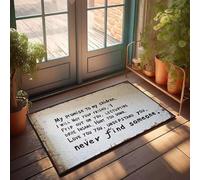 XYBH Welcome Mats For Front Door Outdoor My Promise To My Children, I Will Not Abandon You. Doormat Lake House Decor Husband Gifts(50X80CM)
