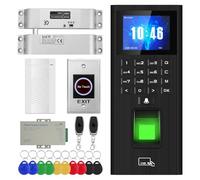 XYBkey Complete Biometric Fingerprint Security Access Control System Kit, RFID T9 Keypad Door Lock, Time and Attendance System, Smart Remote Door Opener, Miniature Lock, Doorbell, Sensor Switch