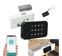 XYBkey Smart Cabinet Locks,Fingerprint RFID Drawer Locks,keyless Hidden Document Drawer wardrobes,Child Safety DIY Wooden Furniture Privacy Protection,Suitable for Adults,Teenagers,Cabinet Locks