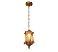 XYBZJP American Industrial Style Outdoor Waterproof Hanging Lamp | Creative Metal Acrylic Chandelier, E26 Base Single Head Pendant Light, Garden Porch Courtyard Decorative Light Fixtures