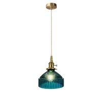 XYBZJP High Light Transmission Stained Glass Chandelier Lampshade,Minimalist Modern Style Hanging Lamp,E27 Base Single Head Pendant Light,Shopping Mall Clothing Store Study Lighting Fixtures