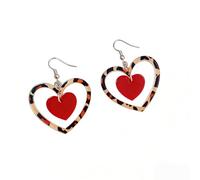 Xydedoing Valentine's Day Heart Chocolate Box Dangle Earrings for Women Girls, Acrylic Cute Asymmetrical Sweet Food Drop Earrings for Holiday Party Daily Wear, One Size, Acrylic, without