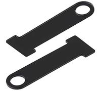 XYDZ Helmet Lock Extension for Motorcycle, 2pcs Motorcycle Open/Full Face Helmet Lock Quick Release Buckle Fastener - Black