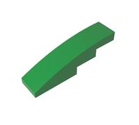 XYEIUGO 11153 Arched Brick Slope Curved 4x1 No Studs, Green, 50 PCS | Compatible with LEGO Building Blocks. [Stud Holder with Asymmetric Ridges]. MOC elements for major brick brands. GDS-658.