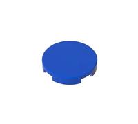 XYEIUGO 14769 Circular Plate Tile Round 2x2 with Bottom Stud Holder, 50 PCS | Blue. Compatible with LEGO Building Blocks. MOC components for major building brands. Color consistency. Gobricks GDS-611.