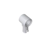 XYEIUGO 15100 65487 Shaft Bolt Connection Technic Pin Connector Hub, 50 PCS | gray white. Compatible with LEGO Building Blocks. with 1 Pin. with Friction Ridges Lengthwise. Gobricks GDS-925.