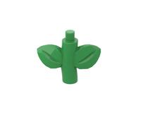 XYEIUGO 1747 Two-Piece Leaf Vine MOC Building Blocks, Bright Green, 10 PCS | Compatible with LEGO Building Blocks. Ref: 6400112. MOC components for major building brands. Color consistency. GDS-90529.